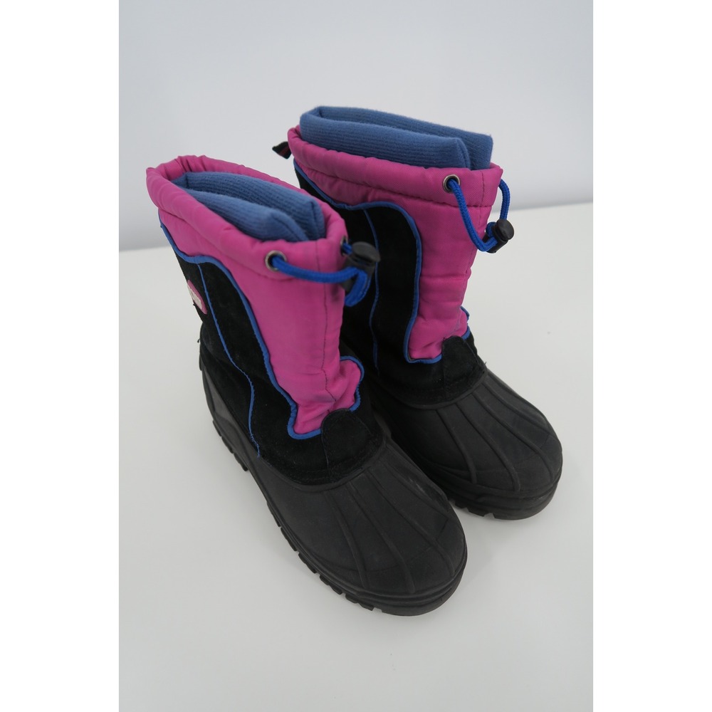 Sporto Girls Snowplay G Winter Boots Size 4 Pink Black Waterproof Warm‎